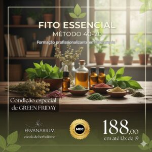 Inscrição Formação em Fitoterapia Método 40-20